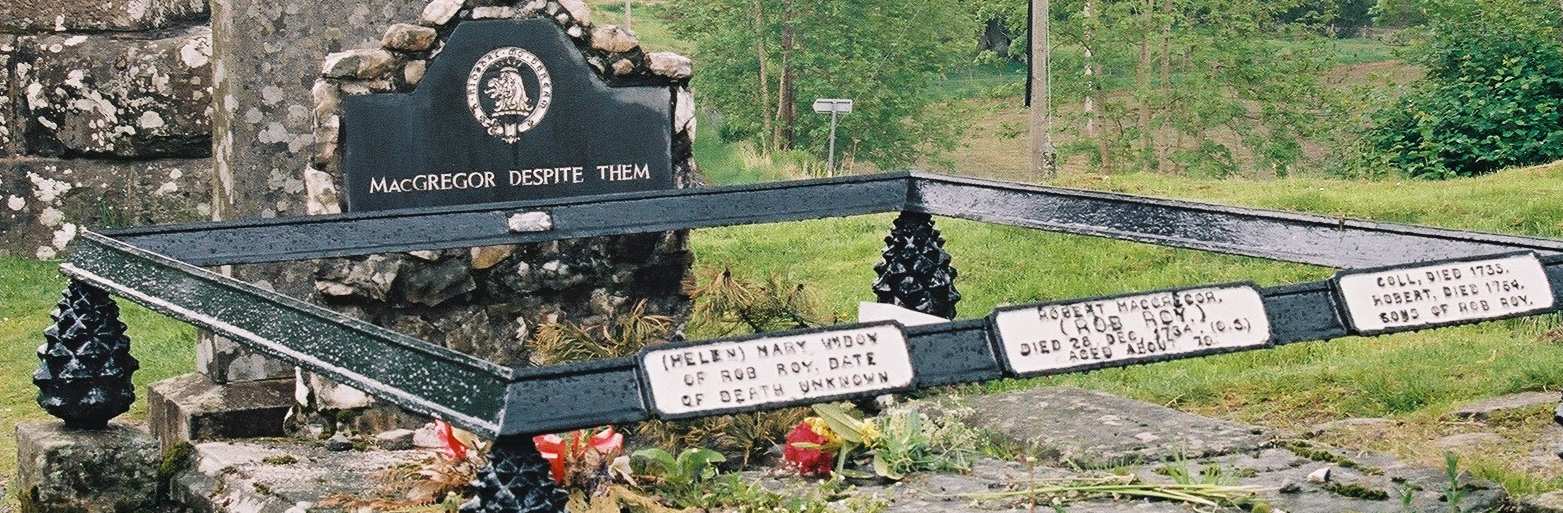 Rob Roy MacGregor's grave in Balquhidder